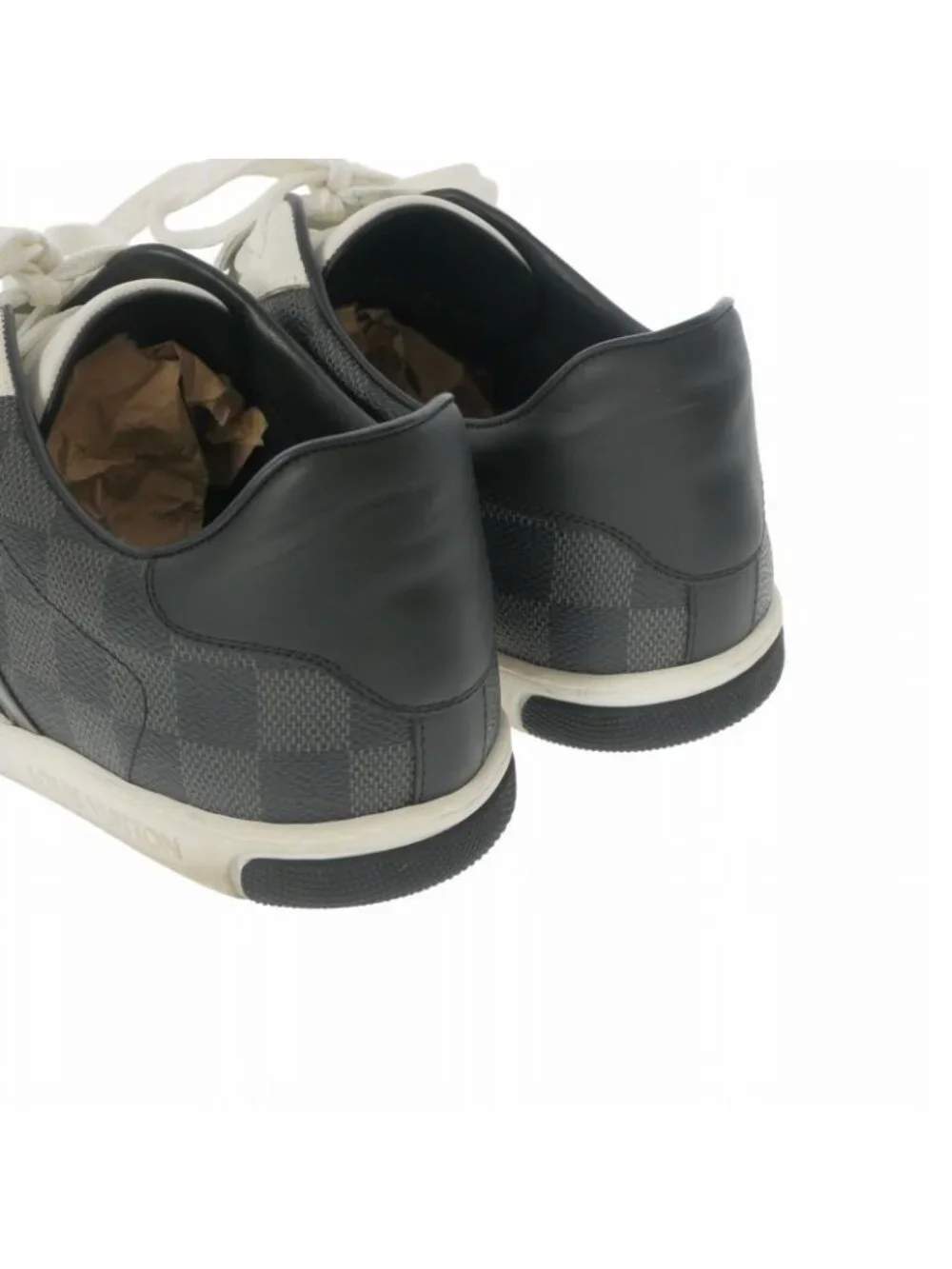 Louis Vuitton Damier Graphite Sneakers 6.5 White Black